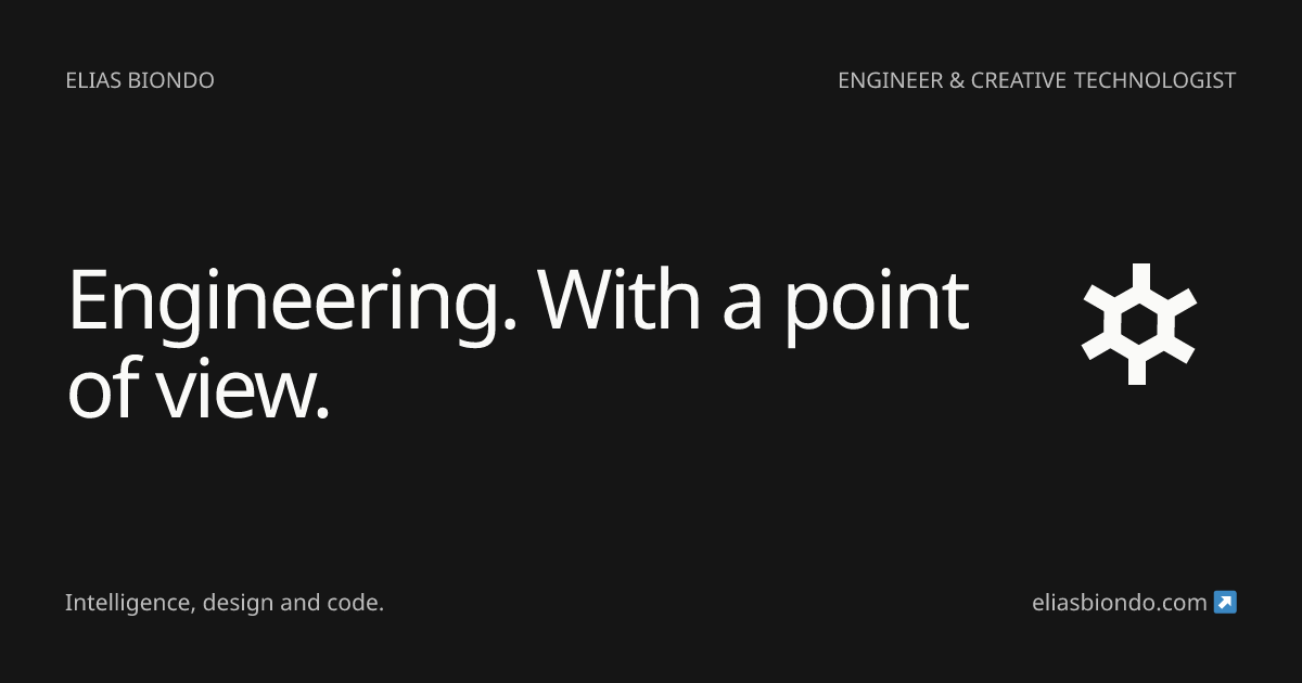 Elias Biondo - Senior AI Engineer & Computer Scientist